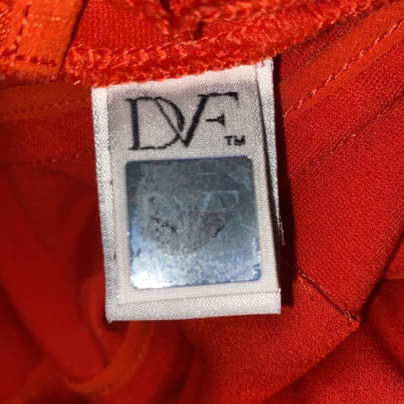 Diane Von Furstenberg Cameroon Blood Orange Mini Skirt - 8 - Picture 11 of 14
